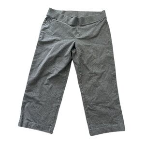 Lands’ End Womens Starfish Crop Gray Sweatpants Size Large Tall 24” Inseam